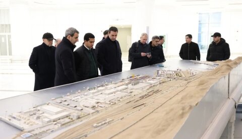 ADY sədri Türkmənbaşı Beynəlxalq Dəniz Limanında olub